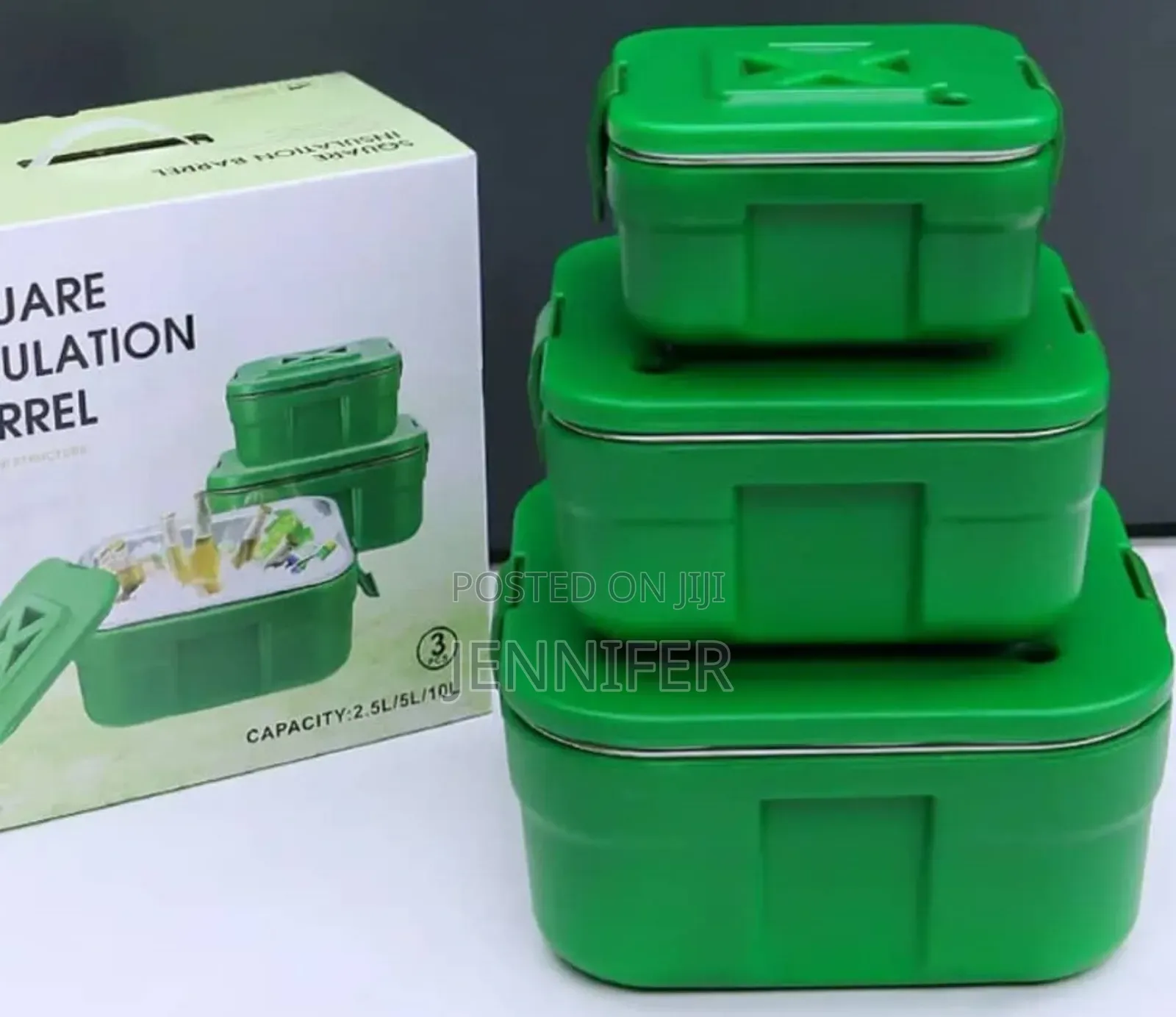 3 Piece Of 2.5l/5l/10l Insulated Water Cooler Ice Chiller Boxes