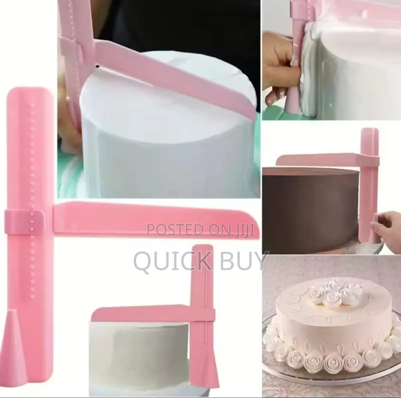 Adjustable Plastic Cake Scraper or Smoother