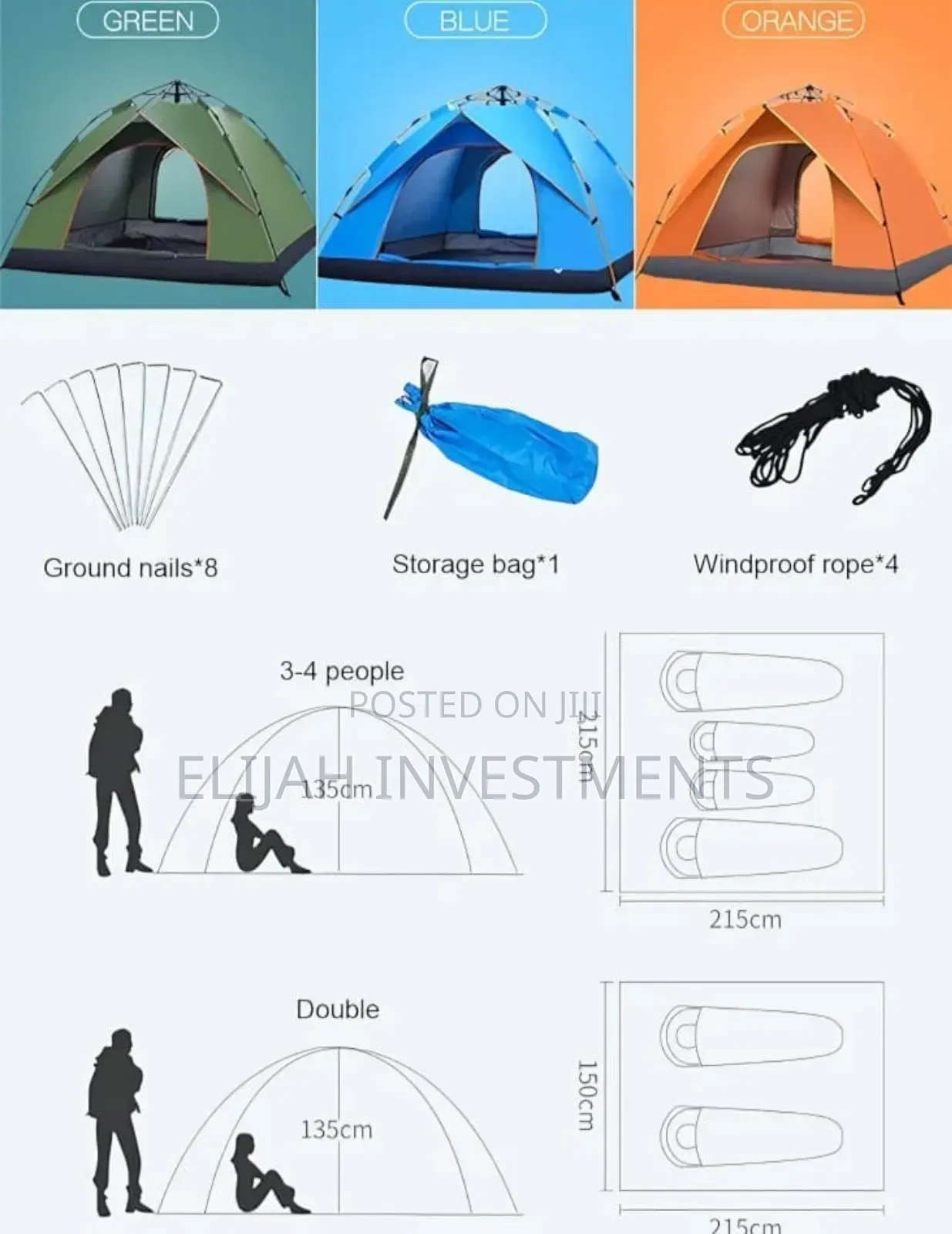 Fully Automatic Camping Tent
