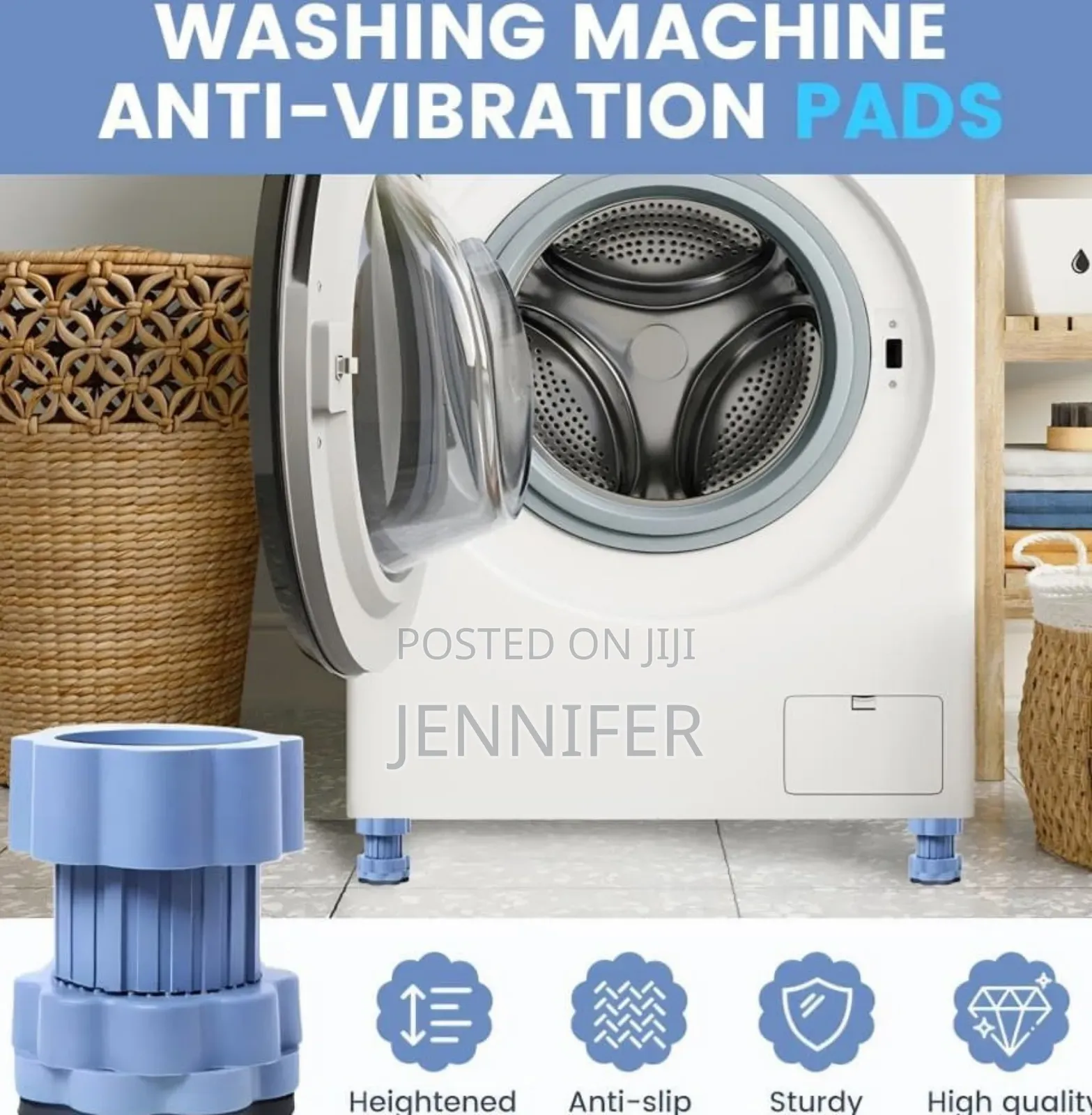 Universal Heightening Pad for Washing Machine/Fridge Base