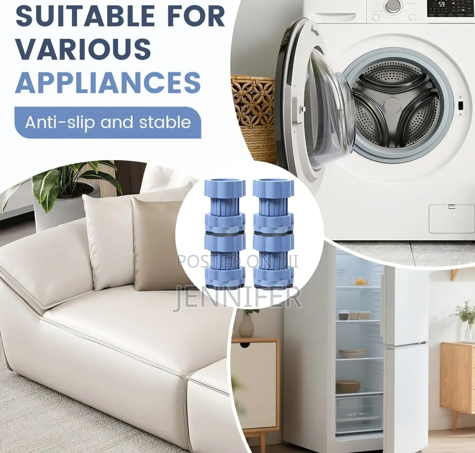 Universal Heightening Pad for Washing Machine/Fridge Base