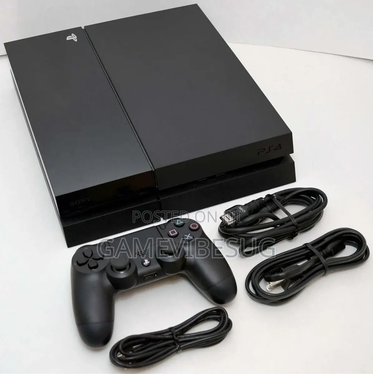 Sony Ps4 Console With 2 Gamepads, 8 Titles Full Connection Kit
