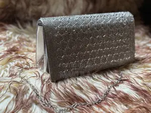 Silver Designer Clutch