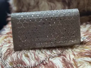 Silver Designer Clutch