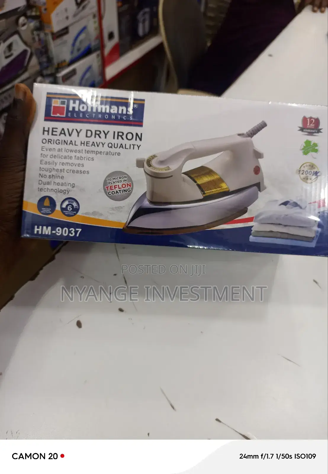 Heavy Dry Iron. Hoffman Heavy Duty Dry Iron