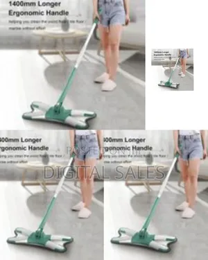 Ergonomic Flat Floor Mop With 1400mm Extended Handle