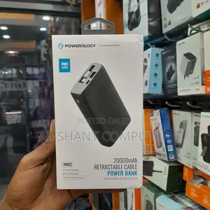Powerology 20000mah Retractable Powerbank
