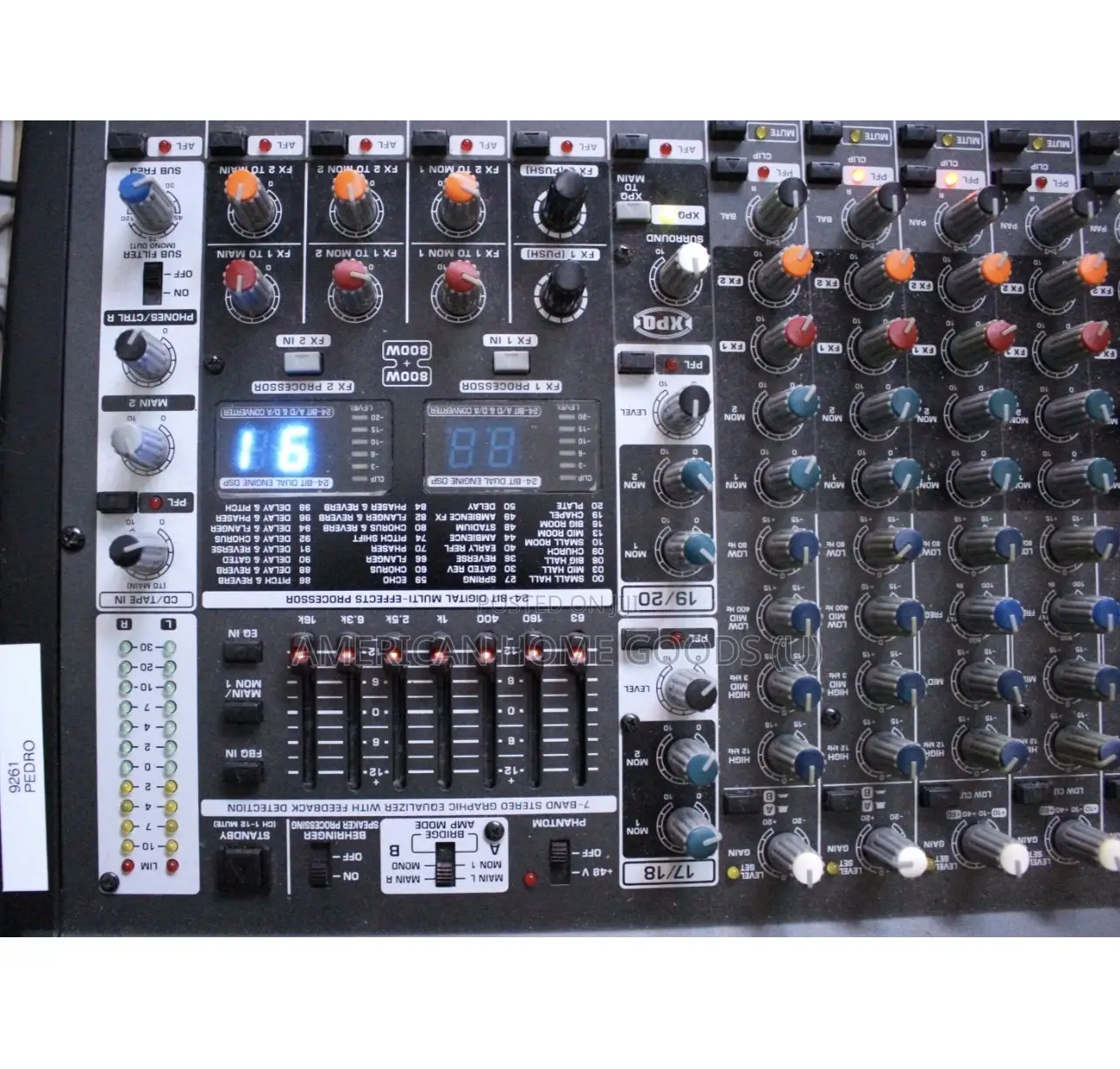 Berhinger Europower Pmp4000 Power Mixer, 16 Channels, 240v, Usb, Fx