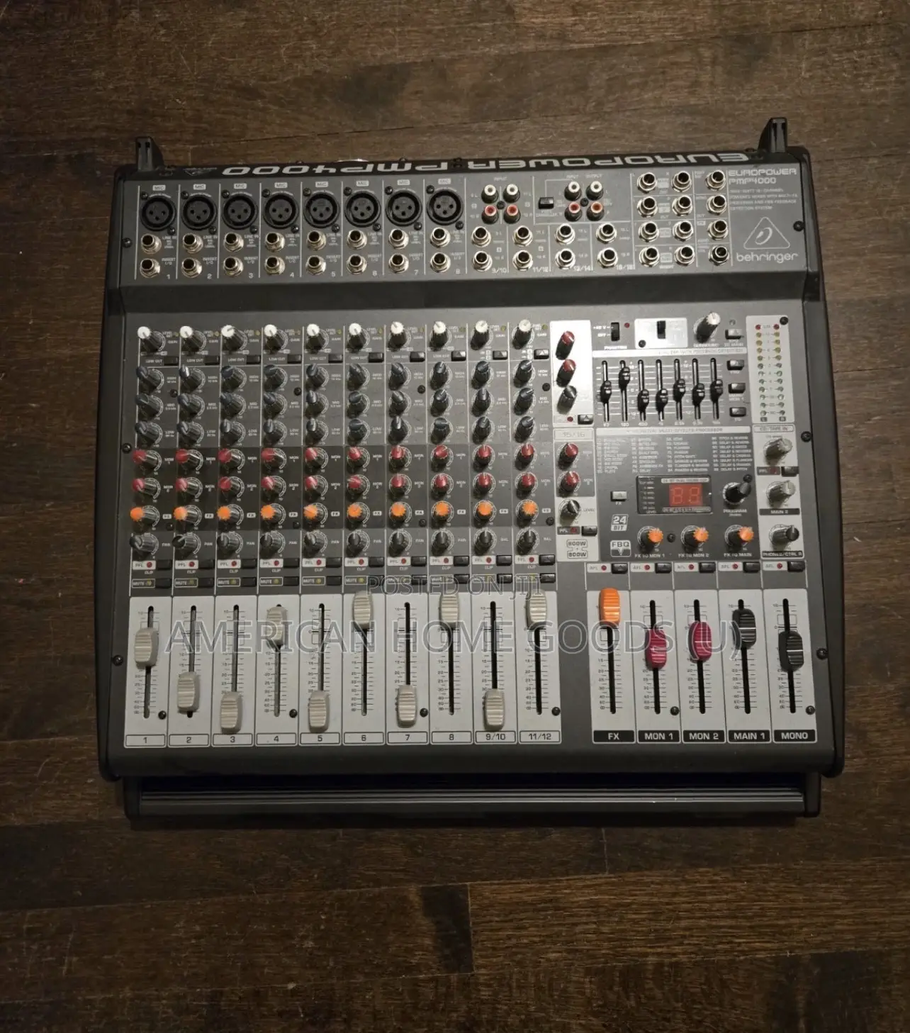 Berhinger Europower Pmp4000 Power Mixer, 16 Channels, 240v, Usb, Fx