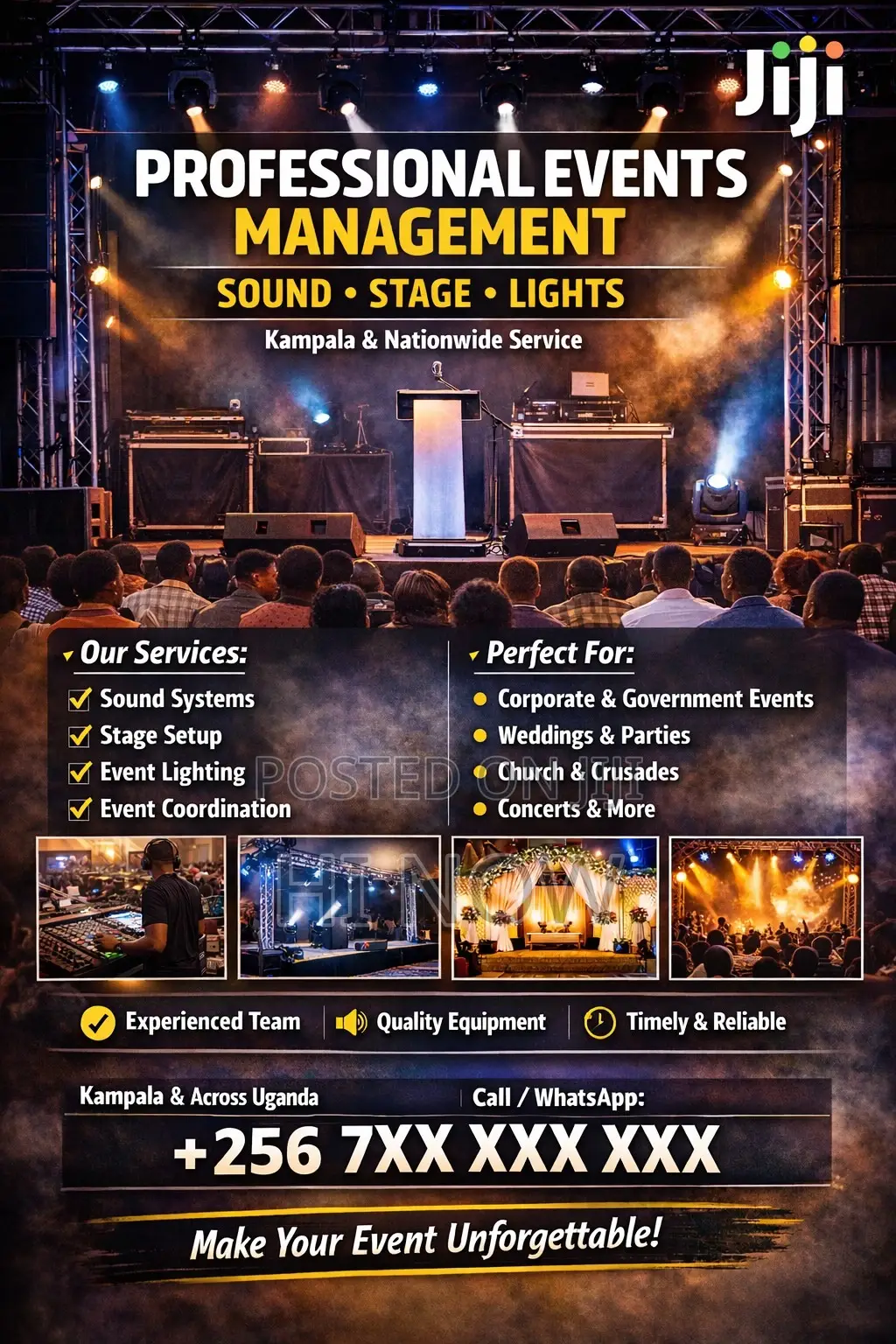 Professional Events Management | Sound • Stage • Lights