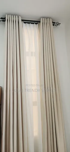 Cream Full House Curtains Per Metre