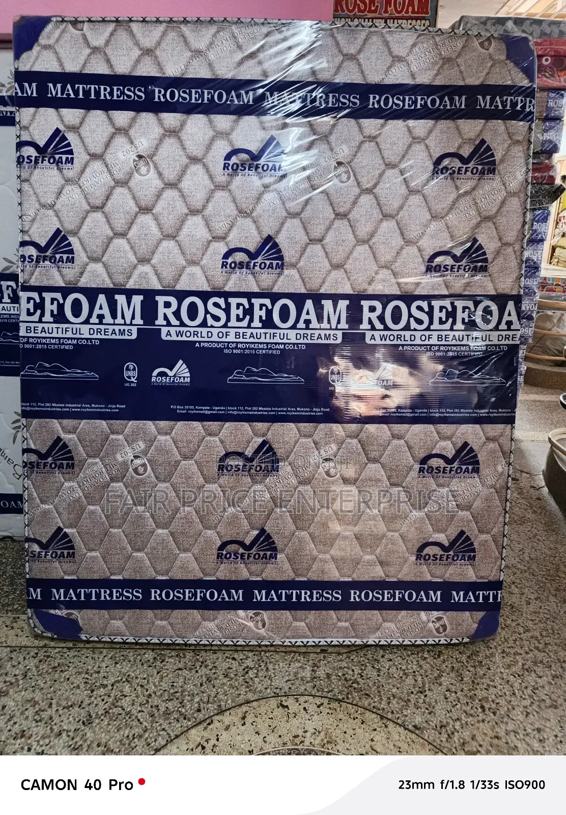 Rose Foam Mattresses 6x6 By8 Inches / High Density