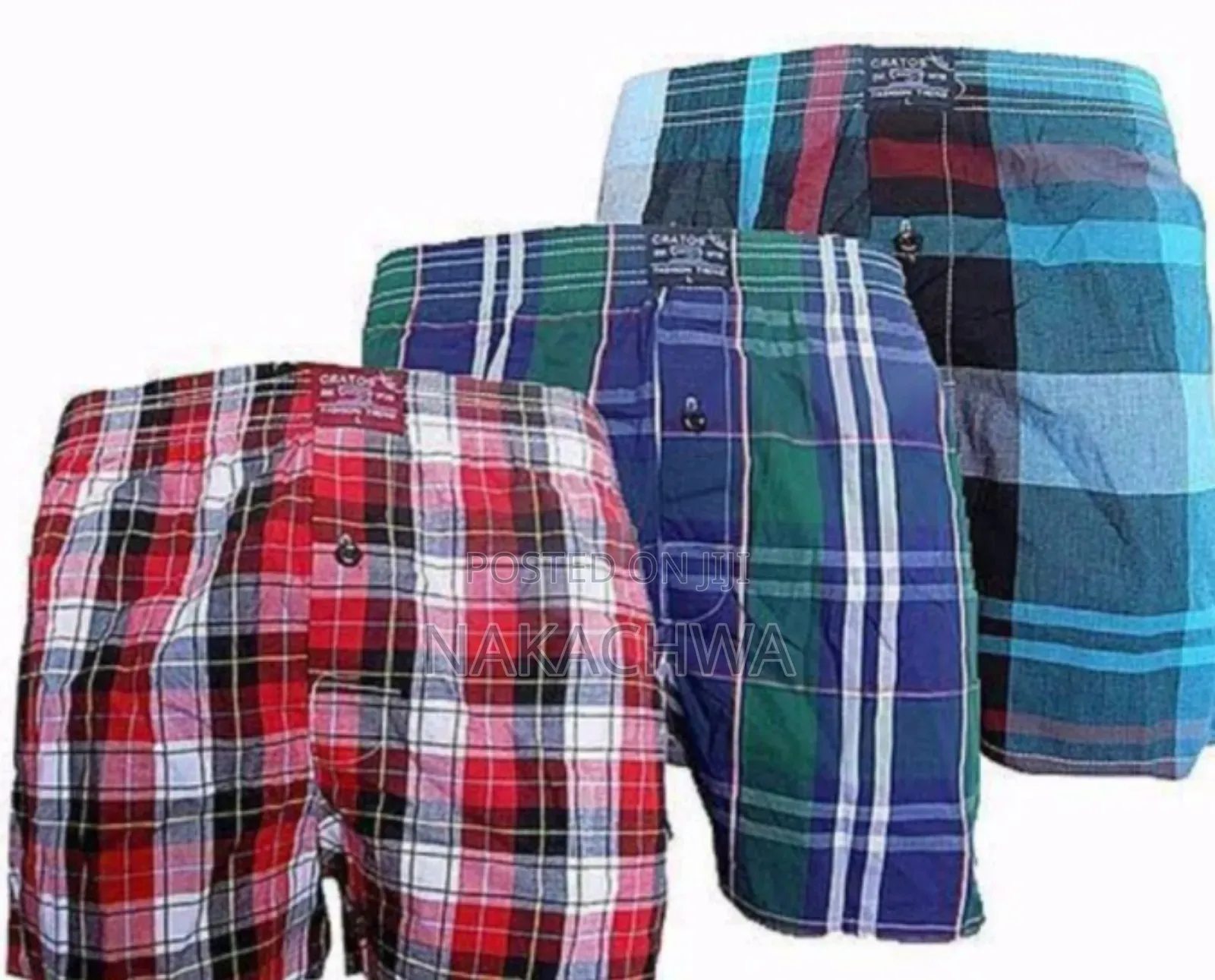 6 Packs Of Mens Checked Boxes