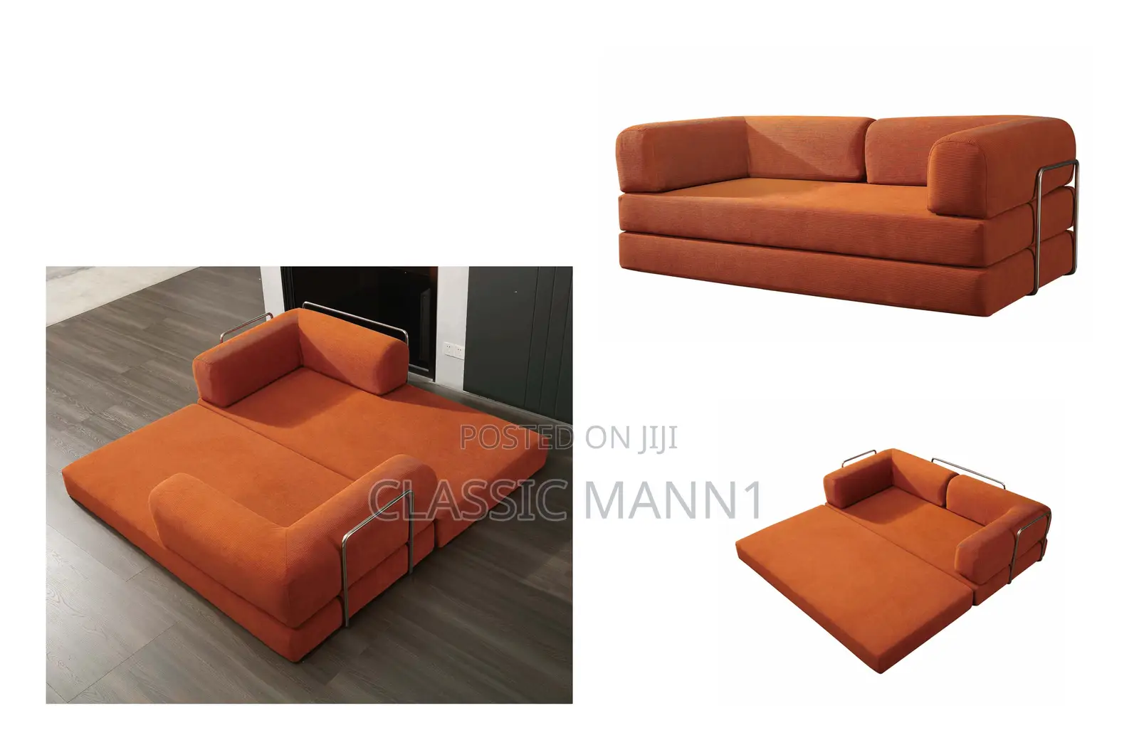 Modern Folding Sofa Bed (2-Seater Convertible)