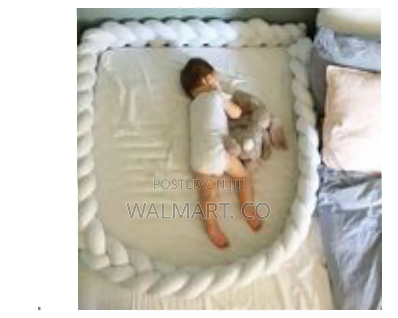 Soft Braided Crib Bumper Baby Knot Pillow Nursery Decor