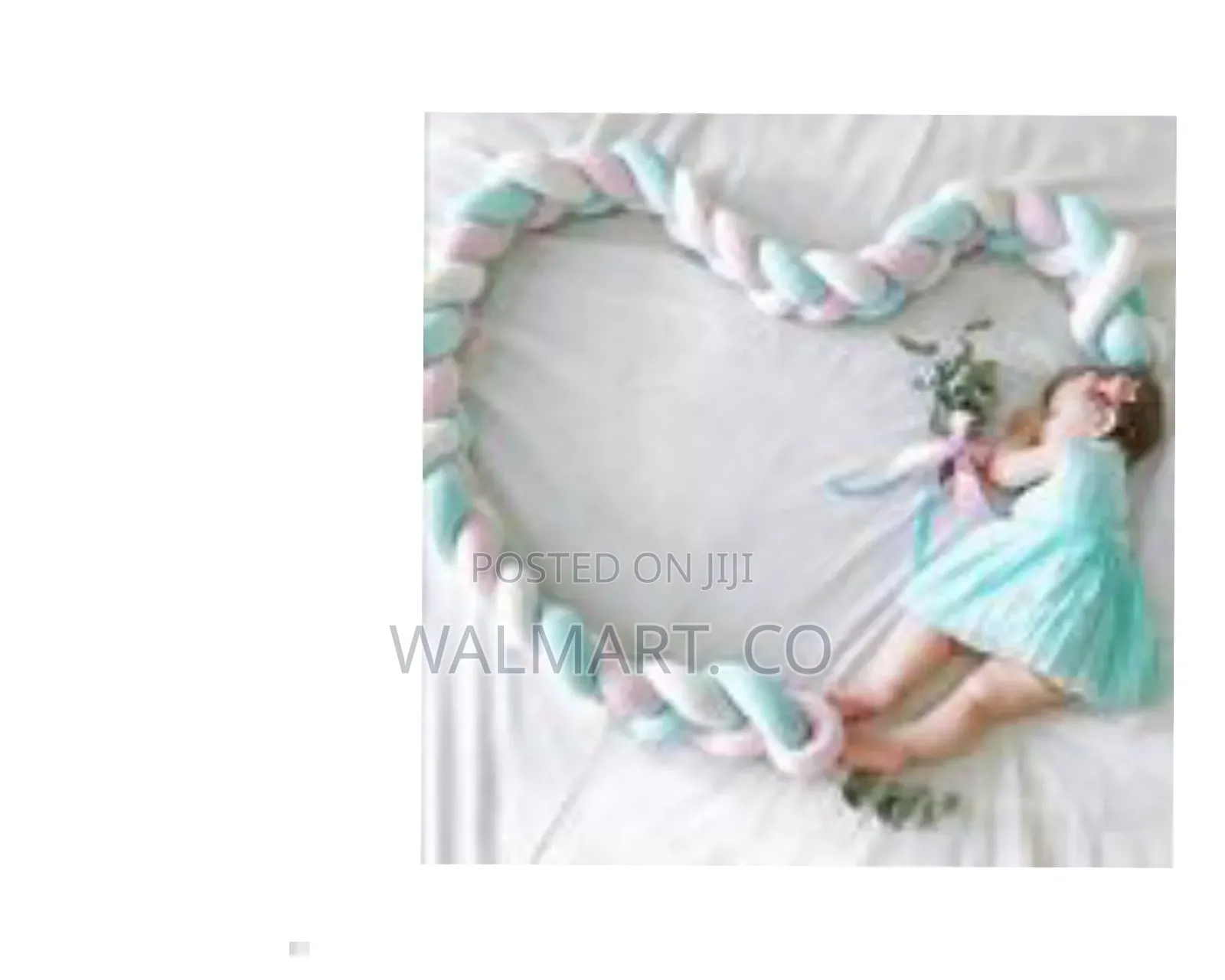 Soft Braided Crib Bumper Baby Knot Pillow Nursery Decor