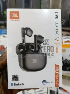 JBL Live Flex+Pro3 Wireless Earbuds.
