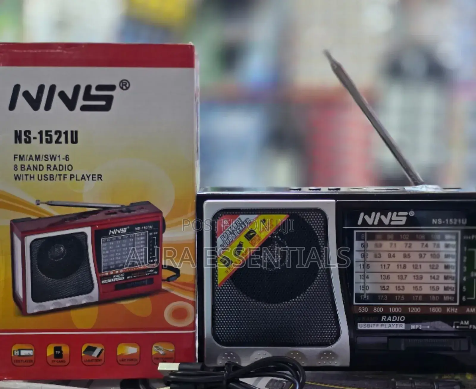 NNS Ns-1521u Portable 8-Band Radio and Music