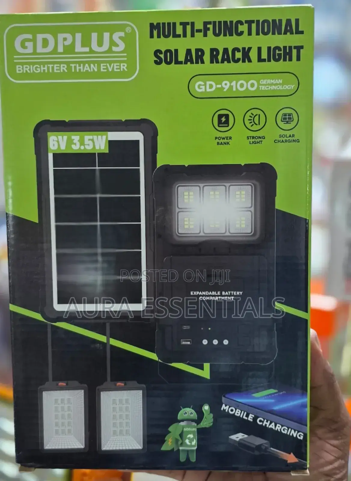 Dplus Gd-9100 Multi-Functional Solar Rack Light