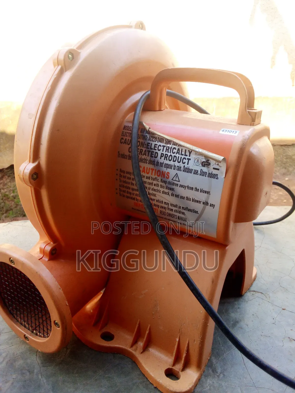 Air Blower for Bouncing Castles