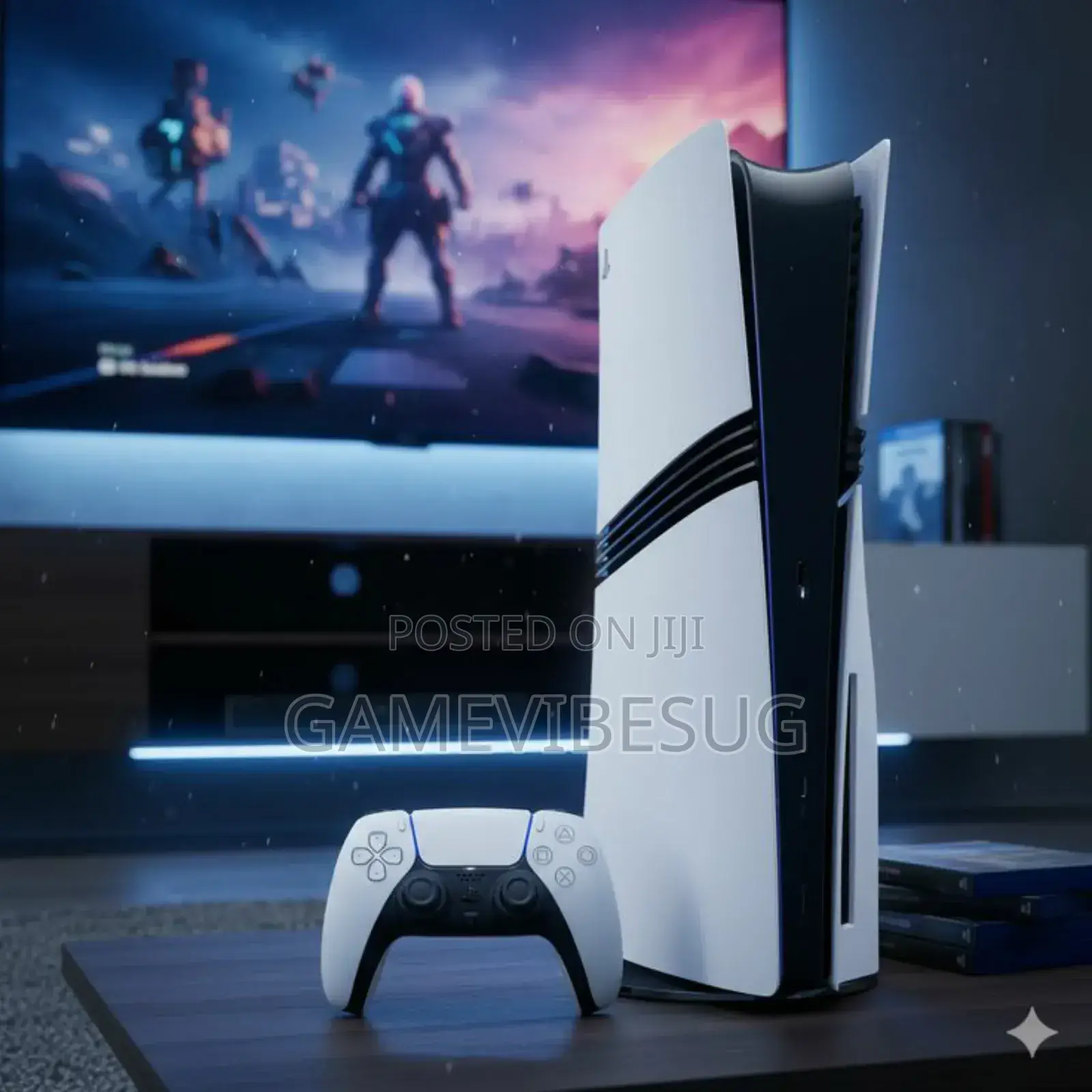 Sony Ps5 Home Set: 3 Games, 2 Controllers, Hdmi Connection!!