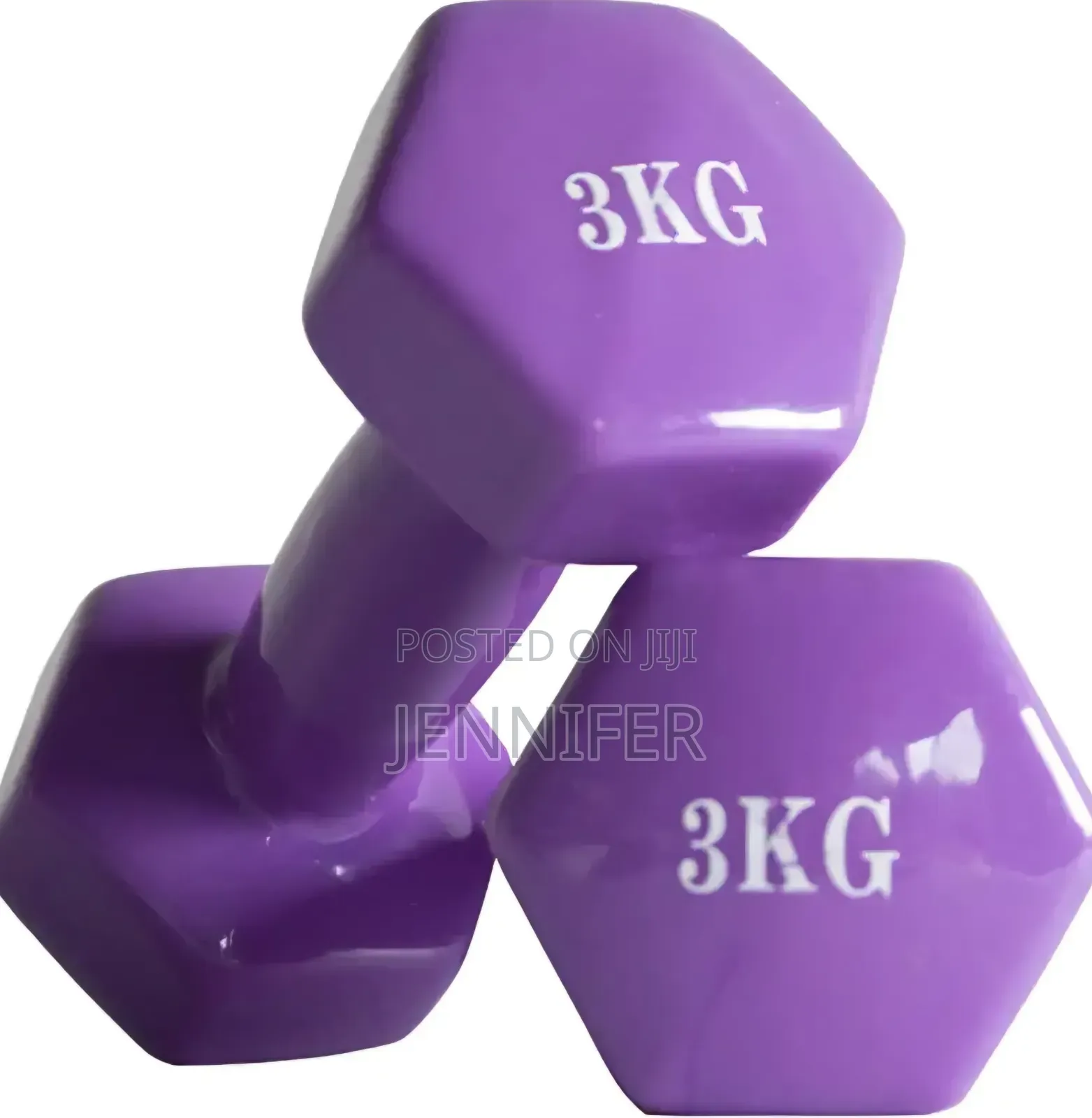 Premium Quality 3kg Vinyl Dumbbell 2 PCS