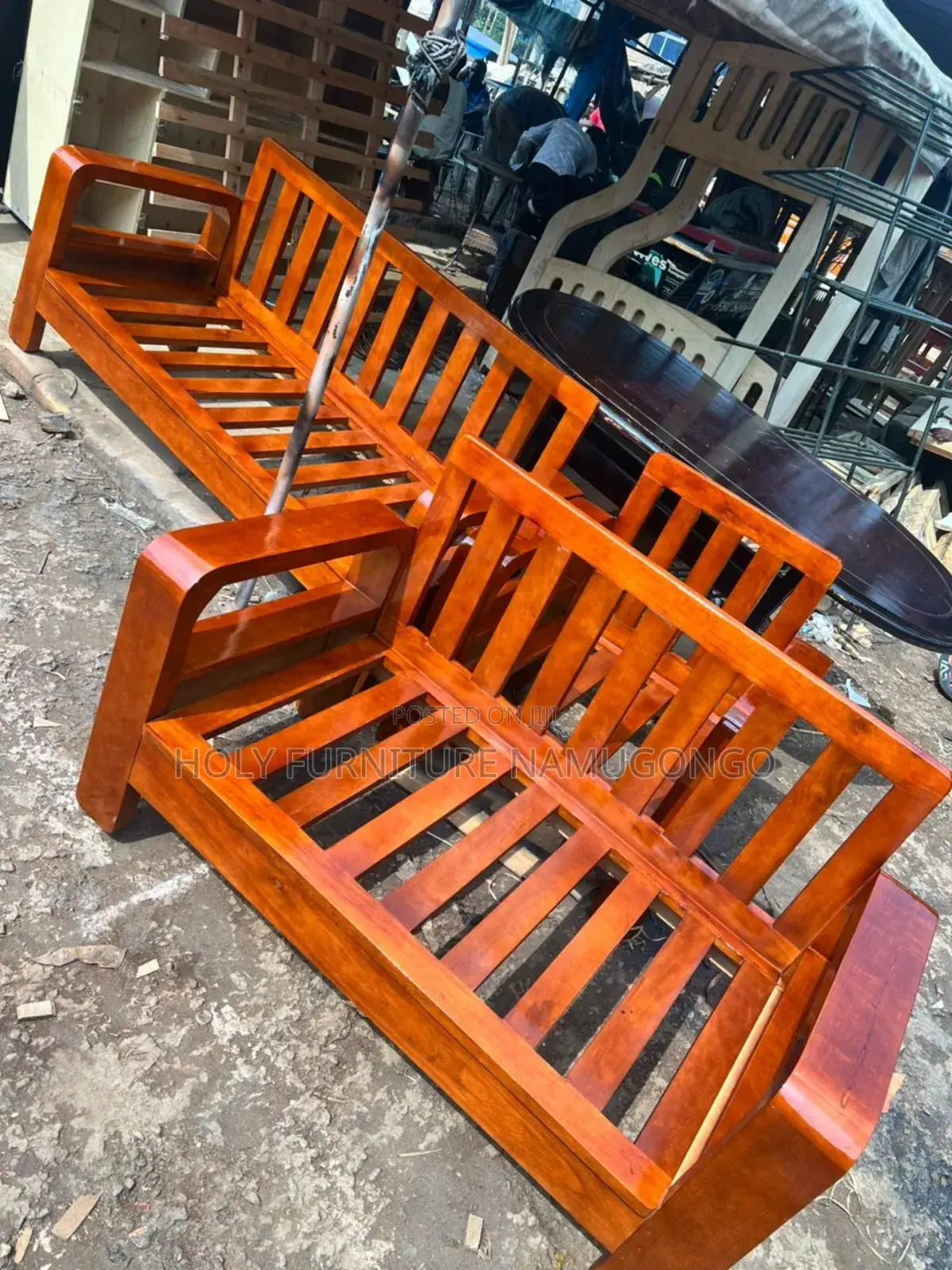 Wooden Chair Both Out and In