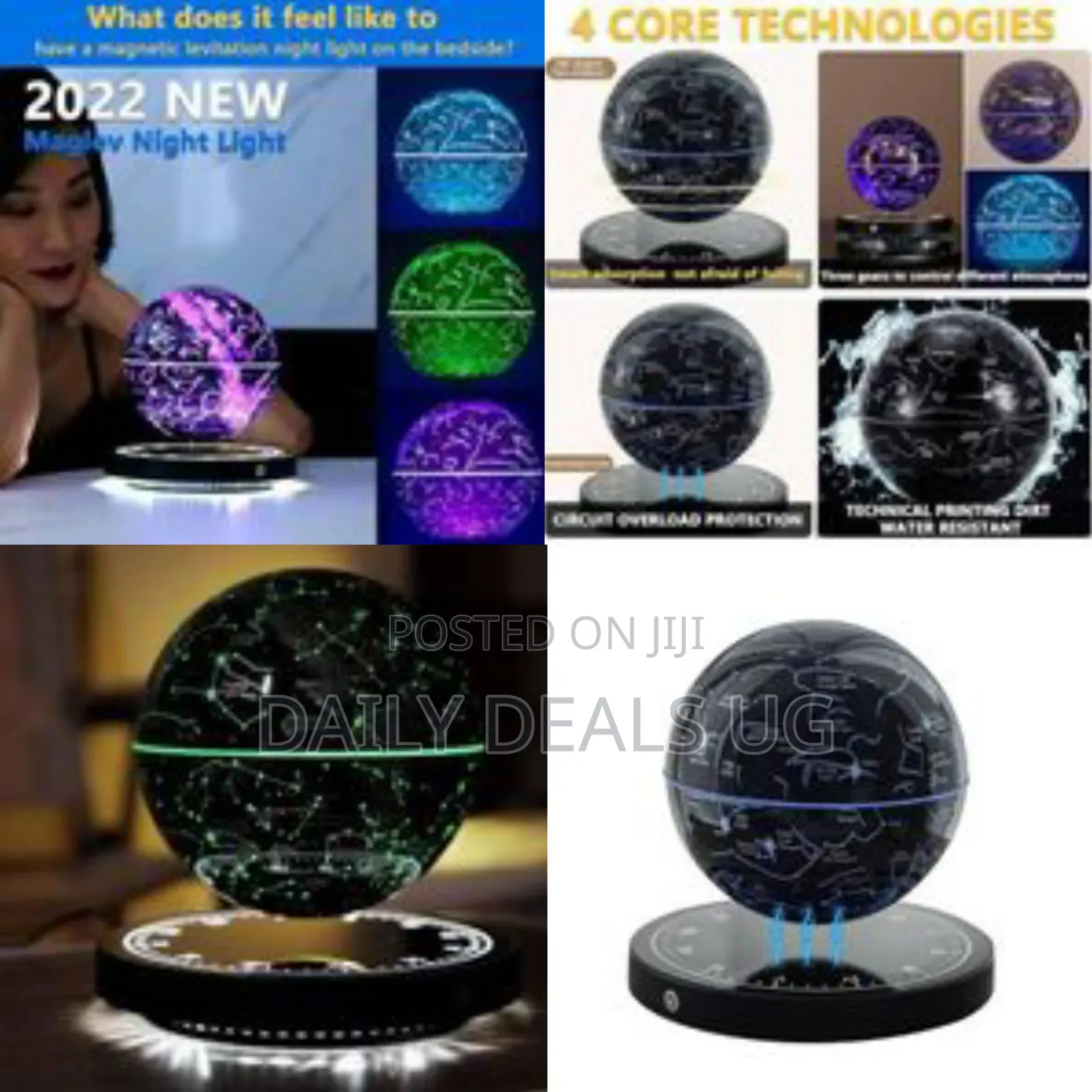 Magnetic Levitation Constellation Globe - Multicolor