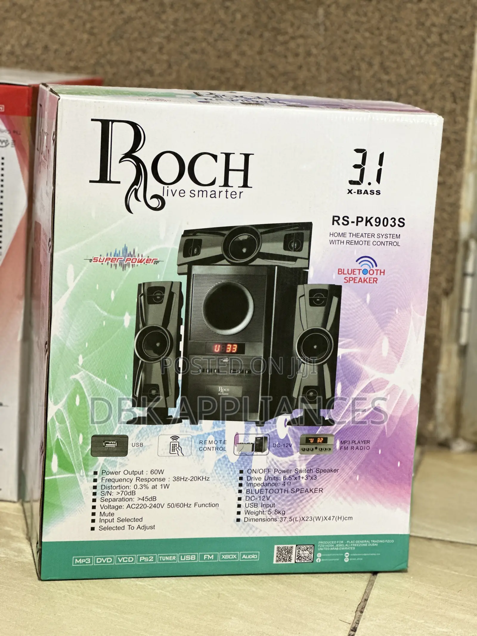 Roch 3.1ch Woofers With Deep Bass