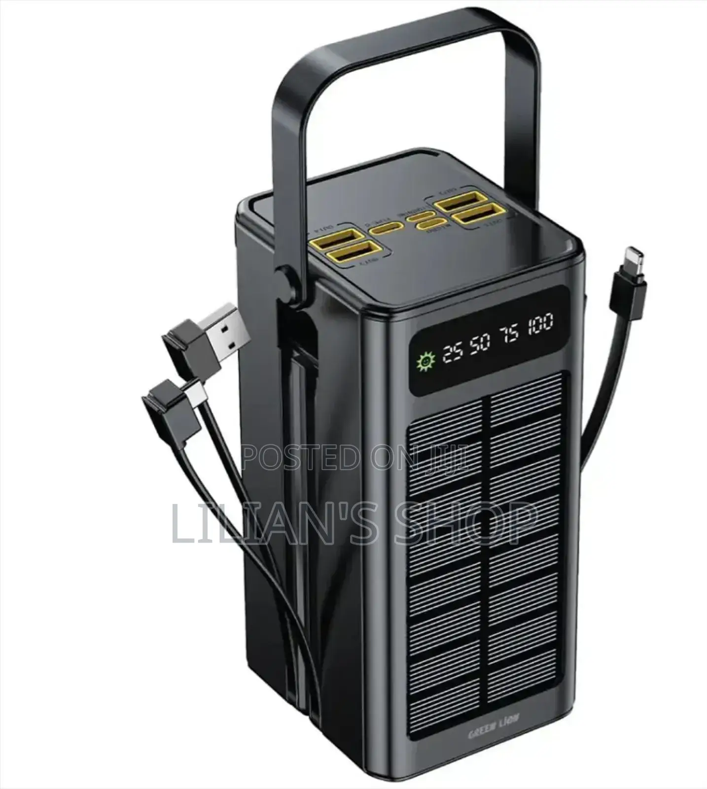 Green Lion Solar X 60000mah Power Bank Pd 20w - Black