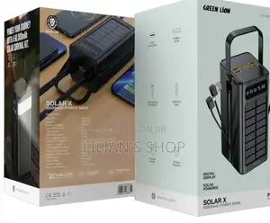 Green Lion Solar X 60000mah Power Bank Pd 20w - Black