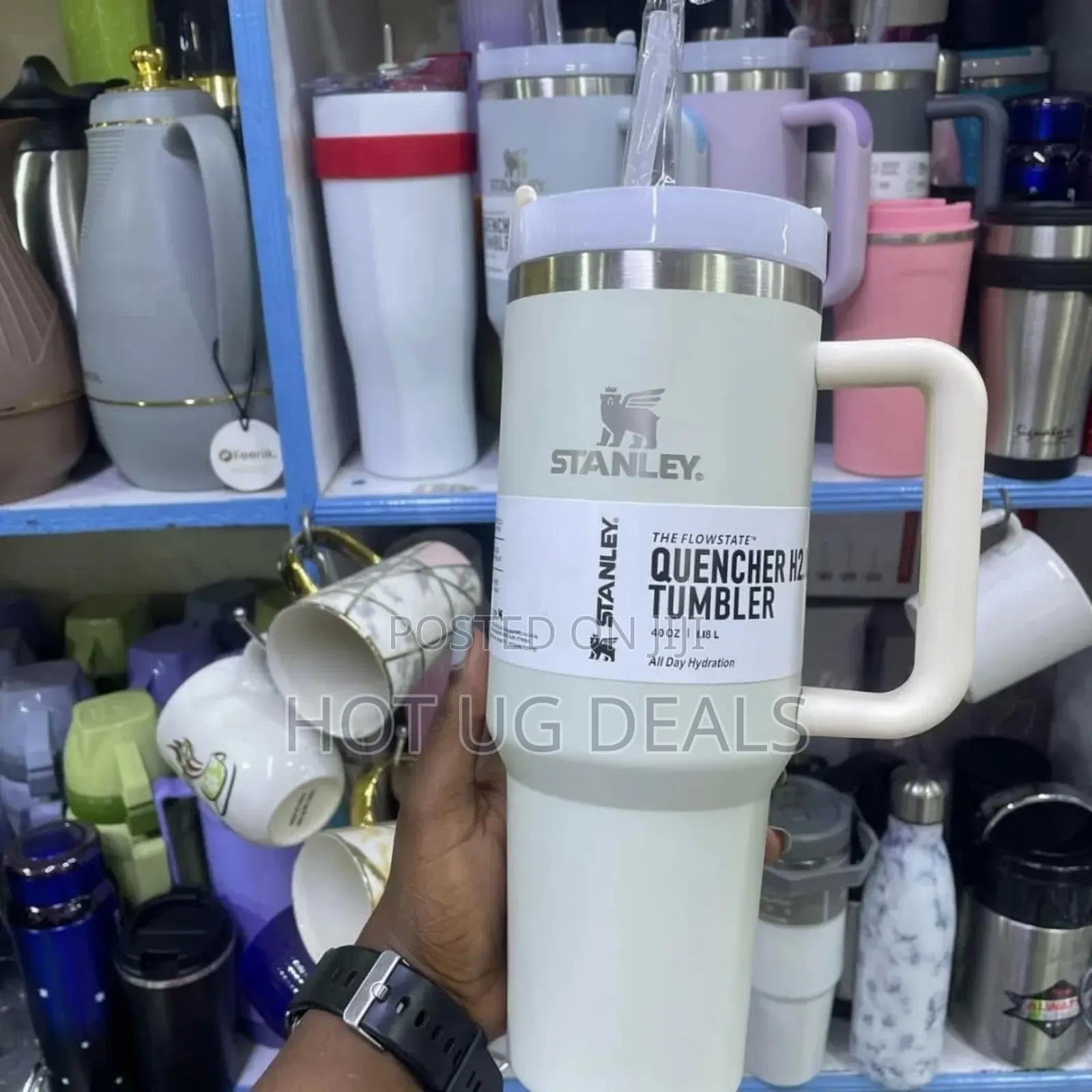 Stanely Insulated Vacuum Stainless Steel Mugs 1200mls With Straw-