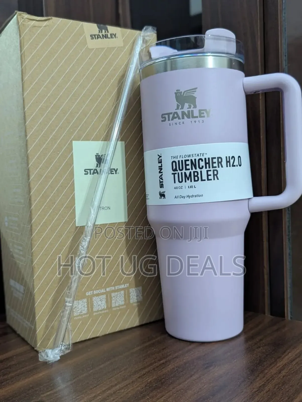 Stanely Insulated Vacuum Stainless Steel Mugs 1200mls With Straw-