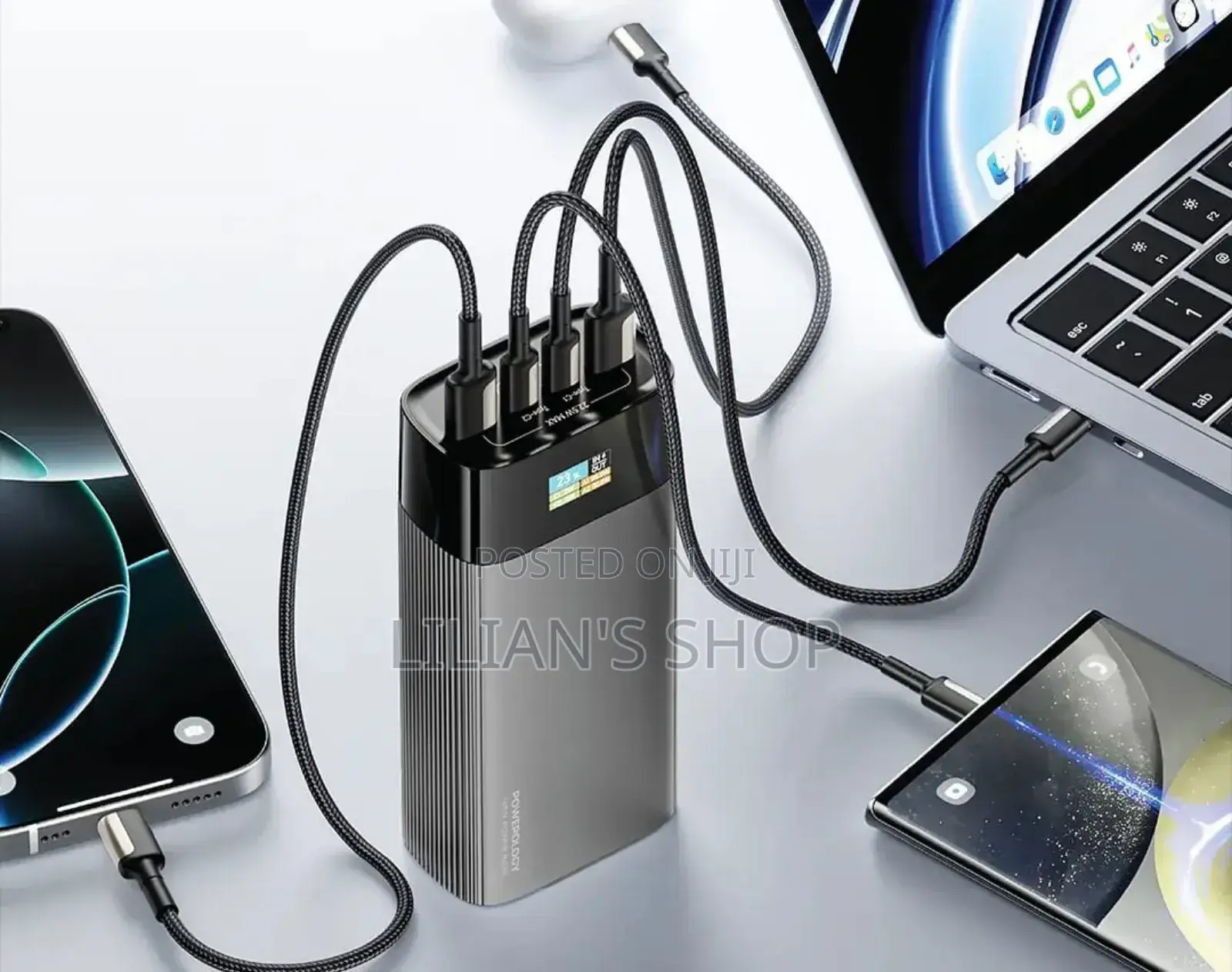 Powerology Voltedge 40000mah Power Bank 100w Pd
