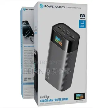 Powerology Voltedge 40000mah Power Bank 100w Pd