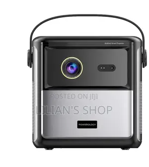 Powerology Starbeam 100" Google DLP Rechargeable Projector - Black