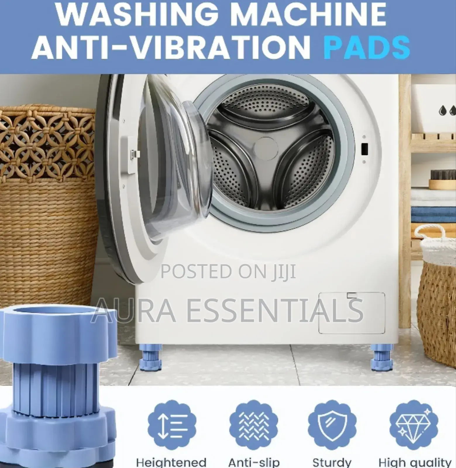 Universal Heightening Pad for Washing Machine/Fridge Base
