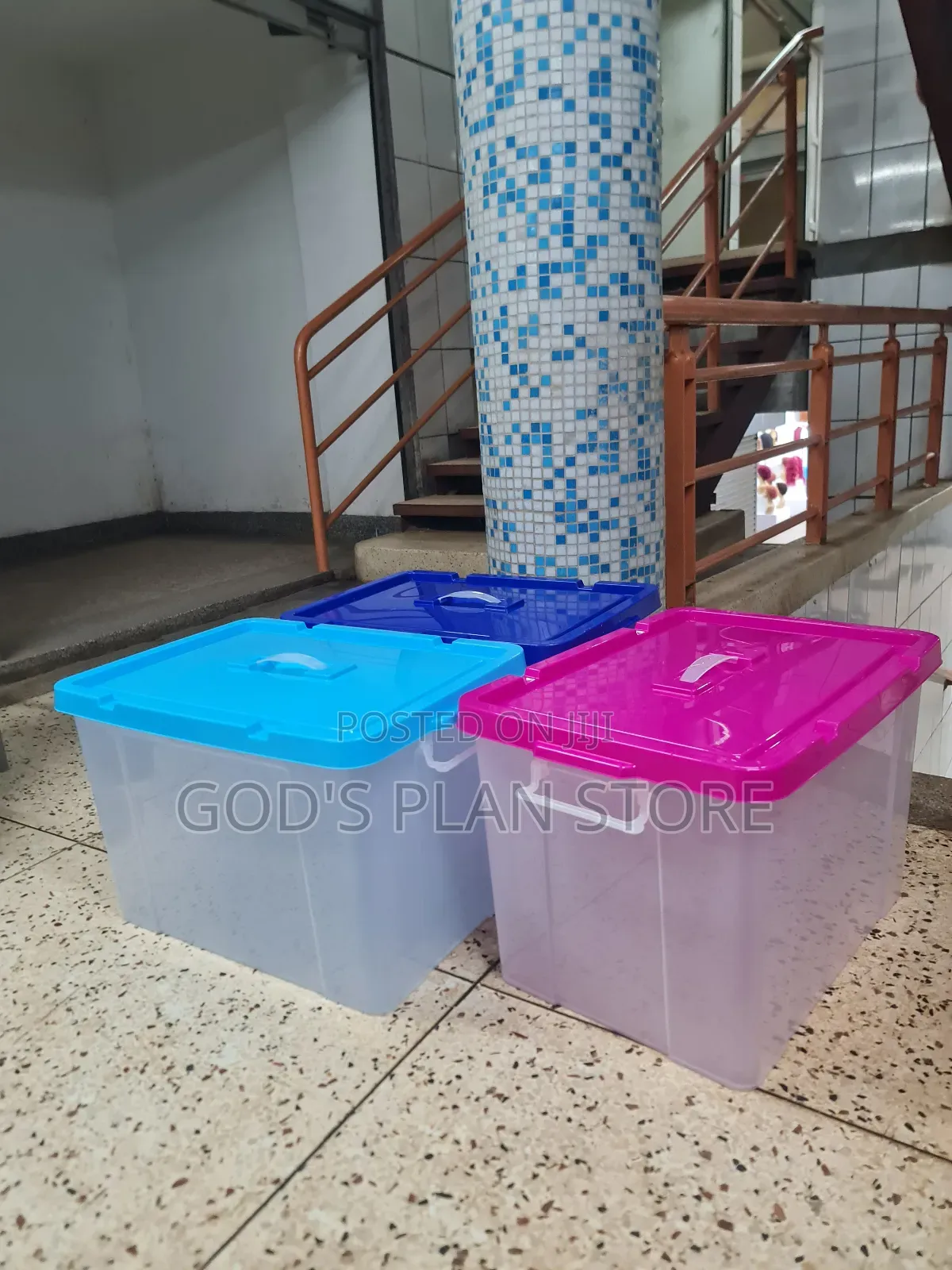 Assorted Plastic Storage Boxes Plastic Storage Boxes