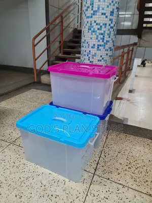 Assorted Plastic Storage Boxes Plastic Storage Boxes