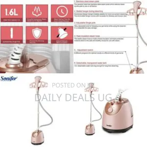 Sonifer Standing Garment Steamer With Adjustable Pole - Multicolor
