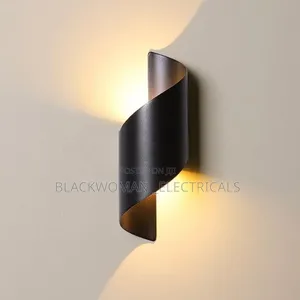 Metallic Outdoor and Indoor Wall Light in Warm Color