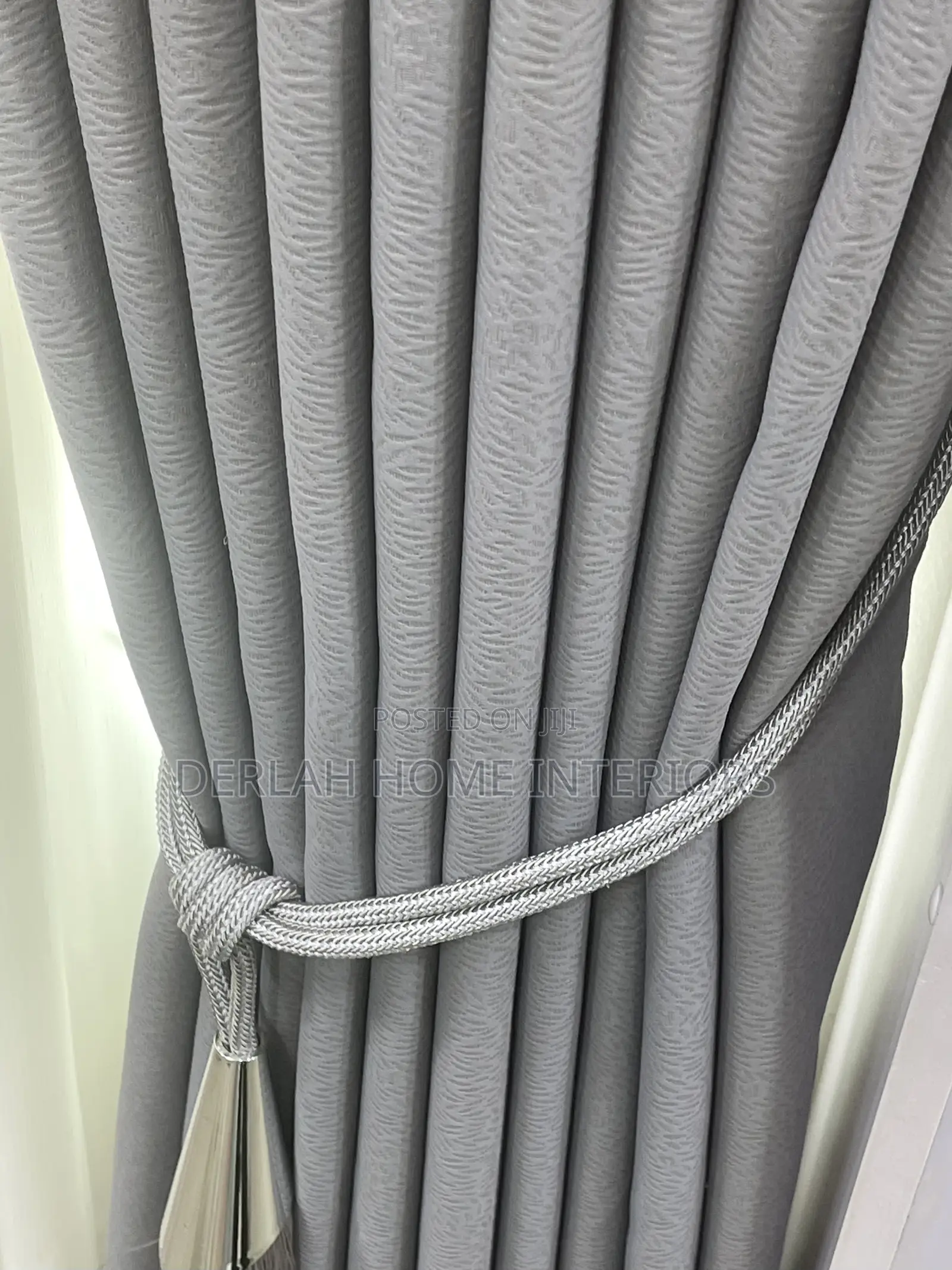 Lime Grey Imported Curtains (Per Fabric Meter)