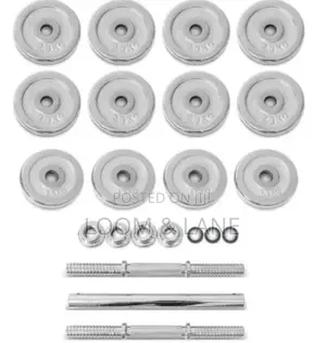 15kg Chrome Adjustable Durable Pure Iron Plated Weight Dumbells