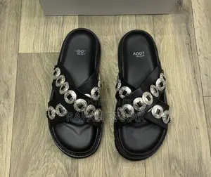 Original Men’S Toga Pulla Disc-embellished Cross Strap Cross Sandals
