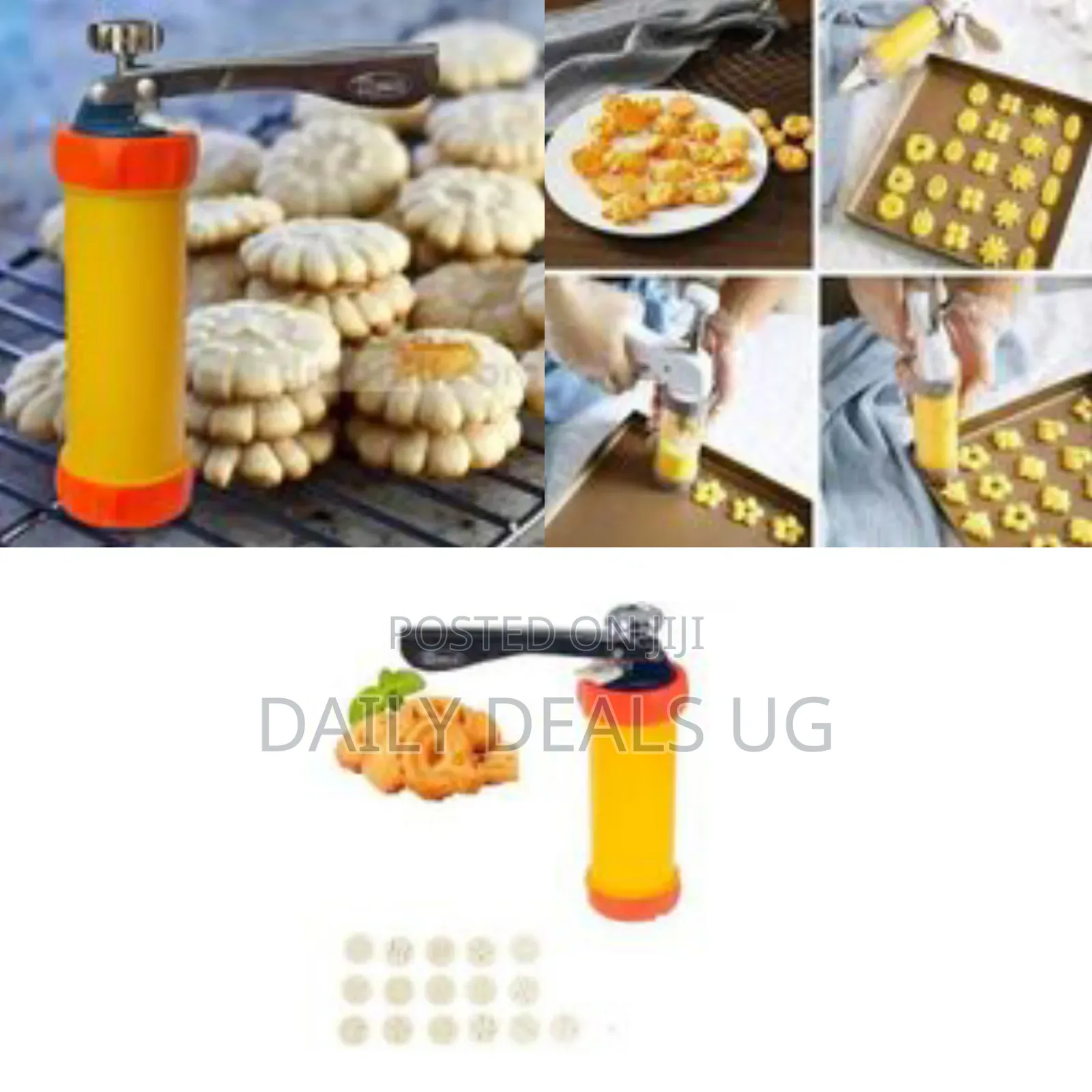Manual Cookie Press and Icing Decorating Set - Multicolor