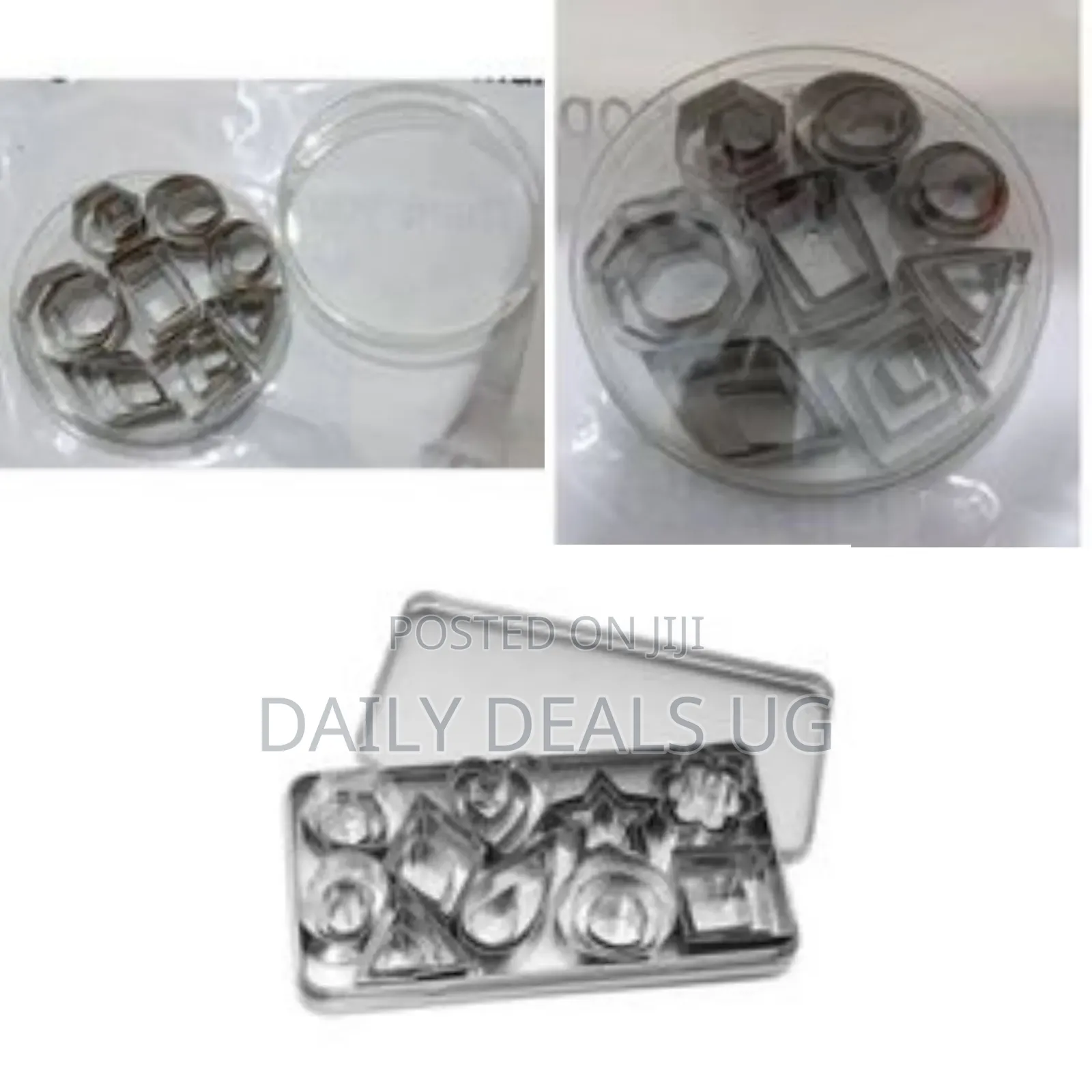 Set of Stainless Steel Cookie Cutters and Shapers