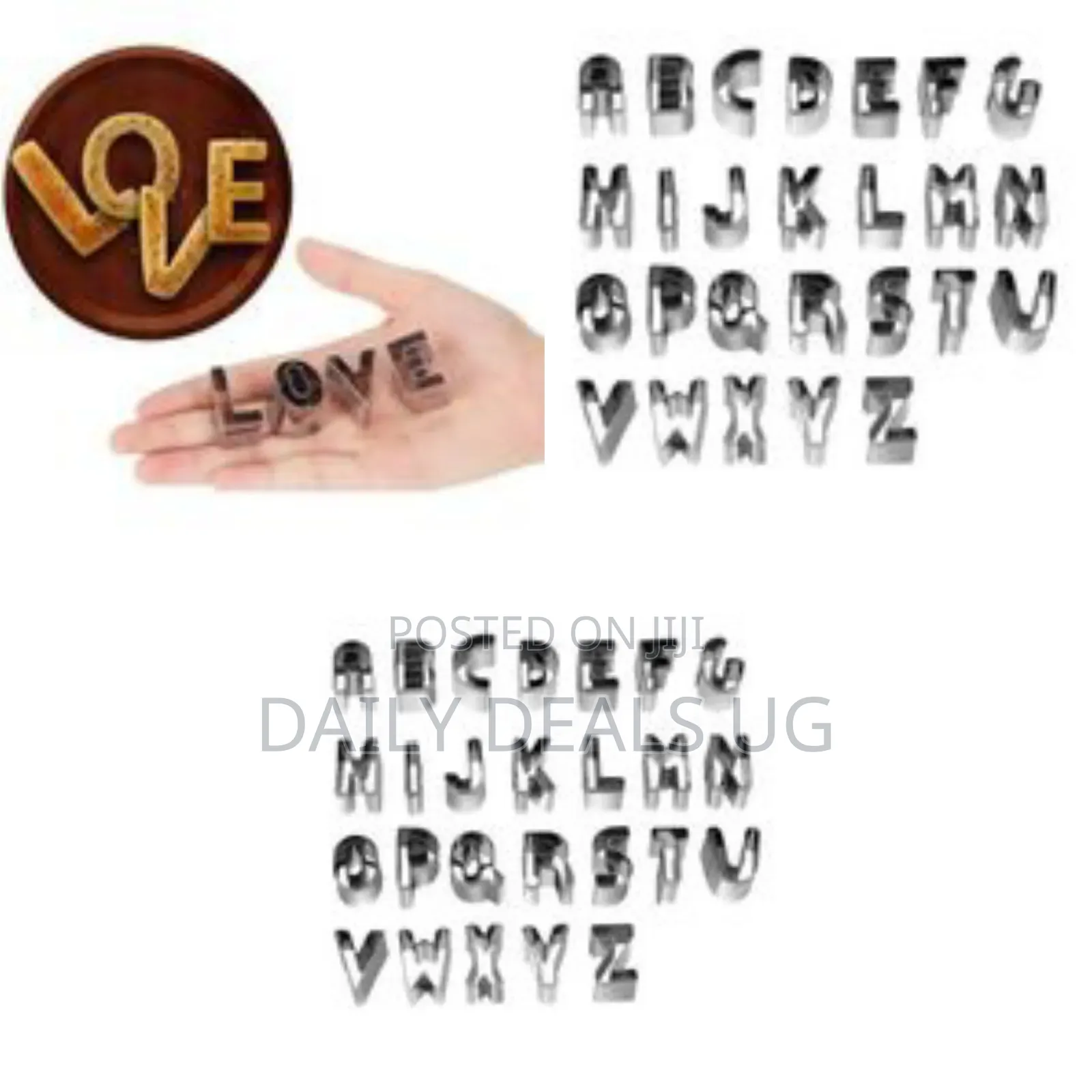 Mini Alphabet Baking Cookie Cutters