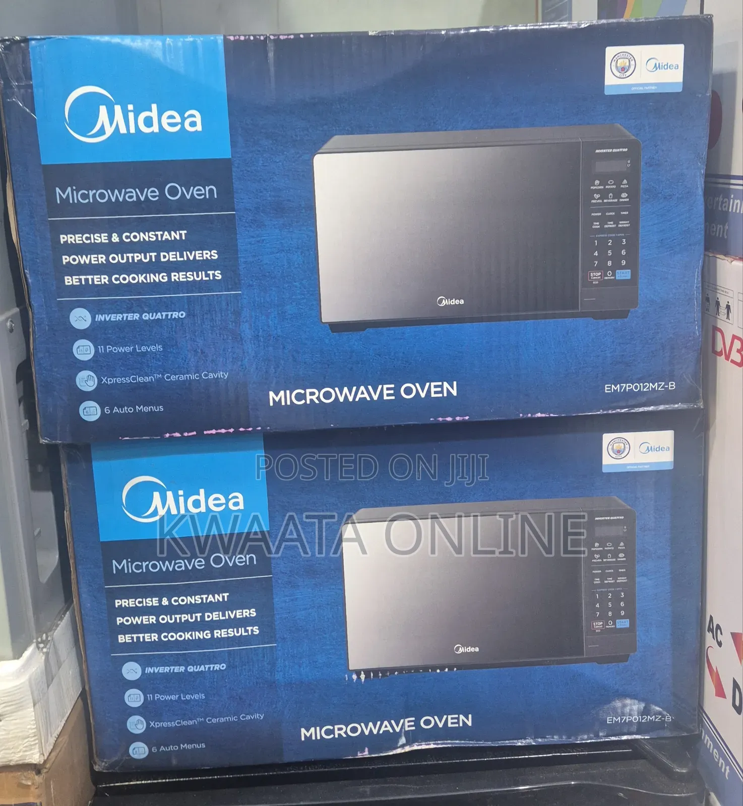 Midea 20l Inverter Quattro Microwave Oven 900w Em7p012mz-B
