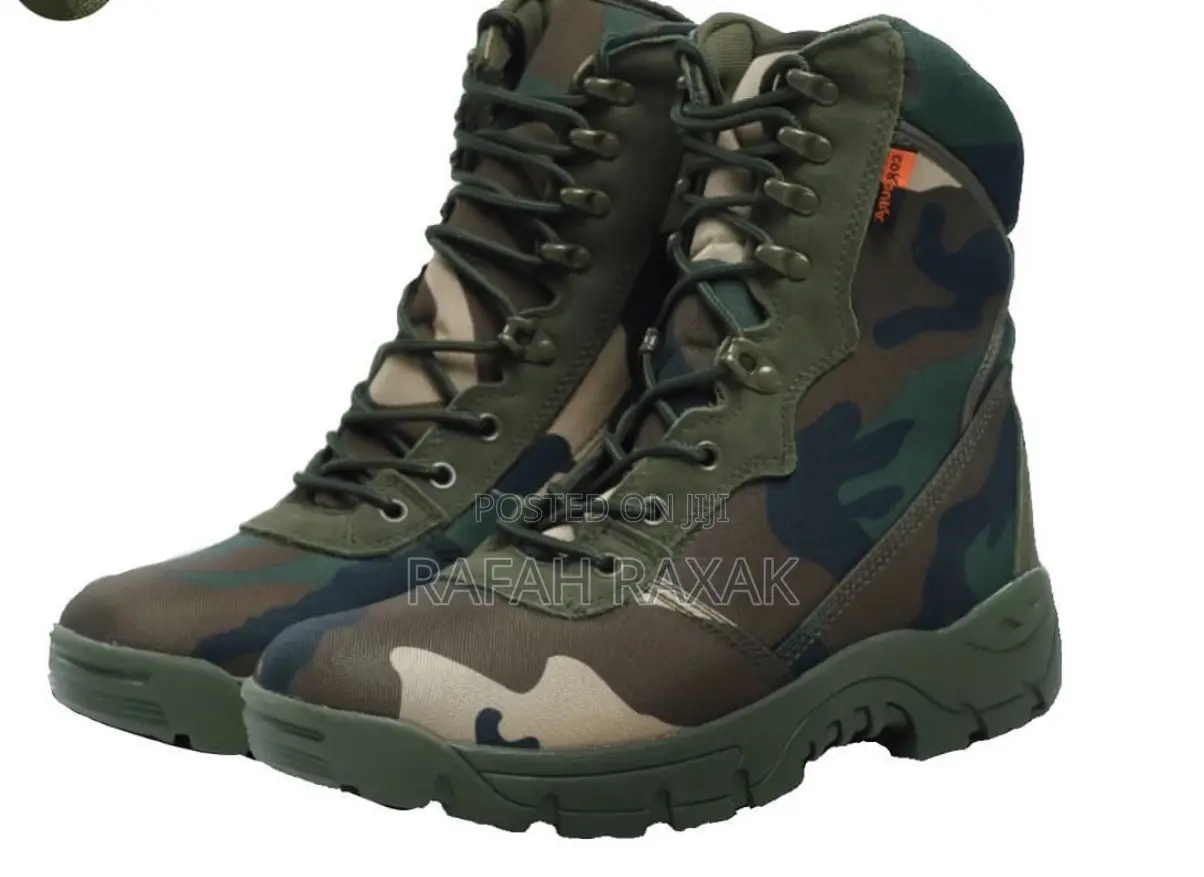 Original Green Combat Camouflage Tactical Desert Boots