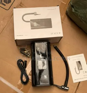 Portable, Cordless Electric Air Pump or Tire Inflator.